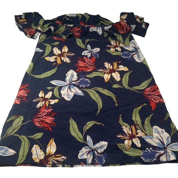 Amanda Uprichard Ethan Floral Dress Womens Silk Off Shoulder Ruffled Mini Small - Picture 4 of 12